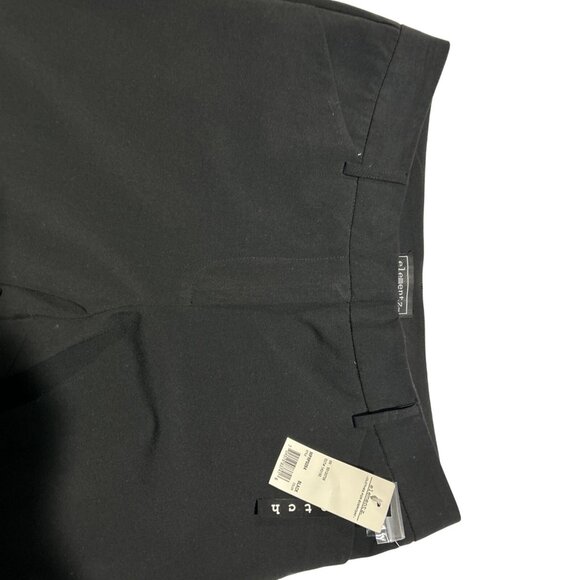 New ELEMENTZ Women's Solid Black Stretch WIDE LEG Dress Pants 10 Zipper - Picture 4 of 8